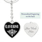 Laverne v02 - Heart Pendant Luxury Keychain
