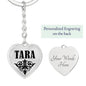 Tara v01 - Heart Pendant Luxury Keychain