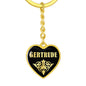 Gertrude v02 - Heart Pendant Luxury Keychain