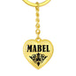 Mabel v01 - Heart Pendant Luxury Keychain