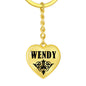 Wendy v01 - Heart Pendant Luxury Keychain