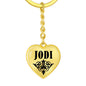 Jodi v01 - Heart Pendant Luxury Keychain