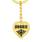 Bobbie v01 - Heart Pendant Luxury Keychain
