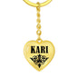 Kari v01 - Heart Pendant Luxury Keychain