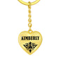 Kimberly v01 - Heart Pendant Luxury Keychain