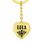 Lula v01 - Heart Pendant Luxury Keychain