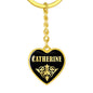 Catherine v02 - Heart Pendant Luxury Keychain