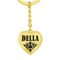 Della v01 - Heart Pendant Luxury Keychain