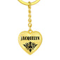 Jacquelyn v01 - Heart Pendant Luxury Keychain