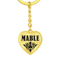 Mable v01 - Heart Pendant Luxury Keychain
