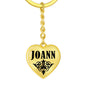 Joann v01 - Heart Pendant Luxury Keychain