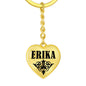 Erika v01 - Heart Pendant Luxury Keychain