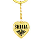 Shelia v01 - Heart Pendant Luxury Keychain