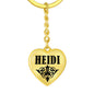 Heidi v01 - Heart Pendant Luxury Keychain