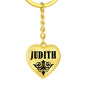 Judith v01 - Heart Pendant Luxury Keychain