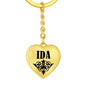 Ida v01 - Heart Pendant Luxury Keychain