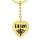Tiffany v01 - Heart Pendant Luxury Keychain