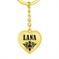 Lana v01 - Heart Pendant Luxury Keychain