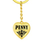 Penny v01 - Heart Pendant Luxury Keychain