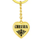 Chelsea v01 - Heart Pendant Luxury Keychain
