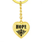 Hope v01 - Heart Pendant Luxury Keychain