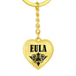 Eula v01 - Heart Pendant Luxury Keychain