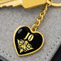 Jo v02 - Heart Pendant Luxury Keychain
