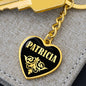 Patricia v02 - Heart Pendant Luxury Keychain