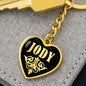 Jody v02 - Heart Pendant Luxury Keychain