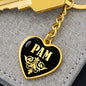 Pam v02 - Heart Pendant Luxury Keychain