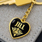 Jill v02 - Heart Pendant Luxury Keychain