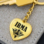 Irma v01 - Heart Pendant Luxury Keychain