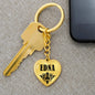 Edna v01 - Heart Pendant Luxury Keychain