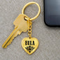Eula v01 - Heart Pendant Luxury Keychain
