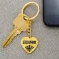 Eleanor v01 - Heart Pendant Luxury Keychain