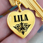 Lila v01 - Heart Pendant Luxury Keychain