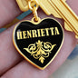 Henrietta v02 - Heart Pendant Luxury Keychain