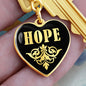 Hope v02 - Heart Pendant Luxury Keychain