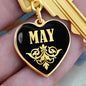 May v02 - Heart Pendant Luxury Keychain