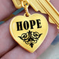 Hope v01 - Heart Pendant Luxury Keychain