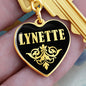 Lynette v02 - Heart Pendant Luxury Keychain