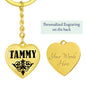 Tammy v01 - Heart Pendant Luxury Keychain