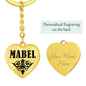 Mabel v01 - Heart Pendant Luxury Keychain