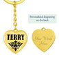 Terry v01 - Heart Pendant Luxury Keychain