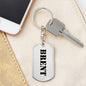 Brent - Luxury Dog Tag Keychain