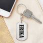 Erika v01 - Luxury Dog Tag Keychain