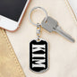 Kim v02 - Luxury Dog Tag Keychain