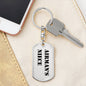 Airman's Niece - Luxury Dog Tag Keychain
