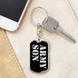 Army Son v2 - Luxury Dog Tag Keychain