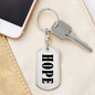 Hope v01 - Luxury Dog Tag Keychain